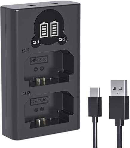 Amazon.com : Sony BC-QZ1 Battery Charger for NP-FZ100 - Black